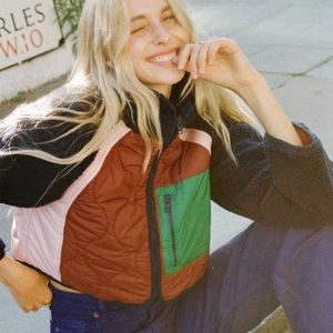 EUC Zara cropped fleece jacket